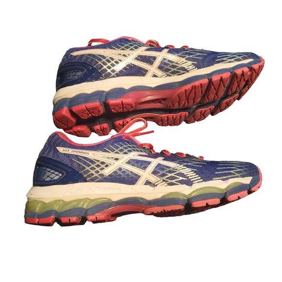 Asics Sz 8 T557N Bluish Purple/Pink FluidRide Gel-Nimbus Running Athletic Shoes - Picture 5 of 8